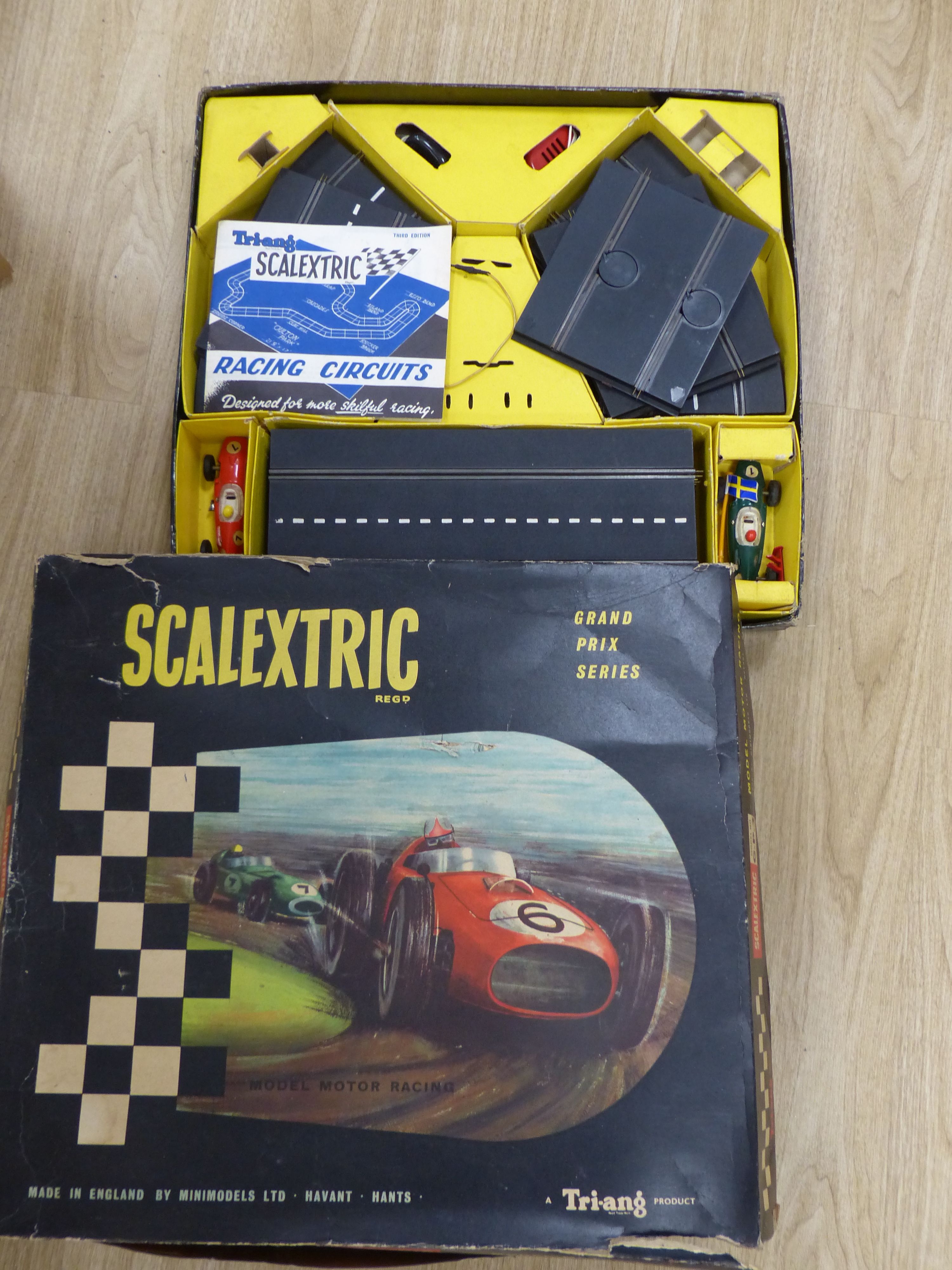 A quantity of Scalextric and accessories
